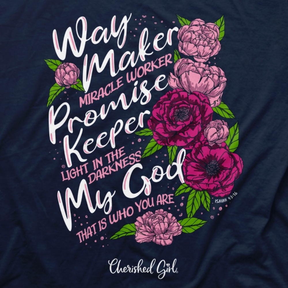 Kerusso Cherished Girl "Waymaker" Women's T-shirt - New - Picture 2 of 4